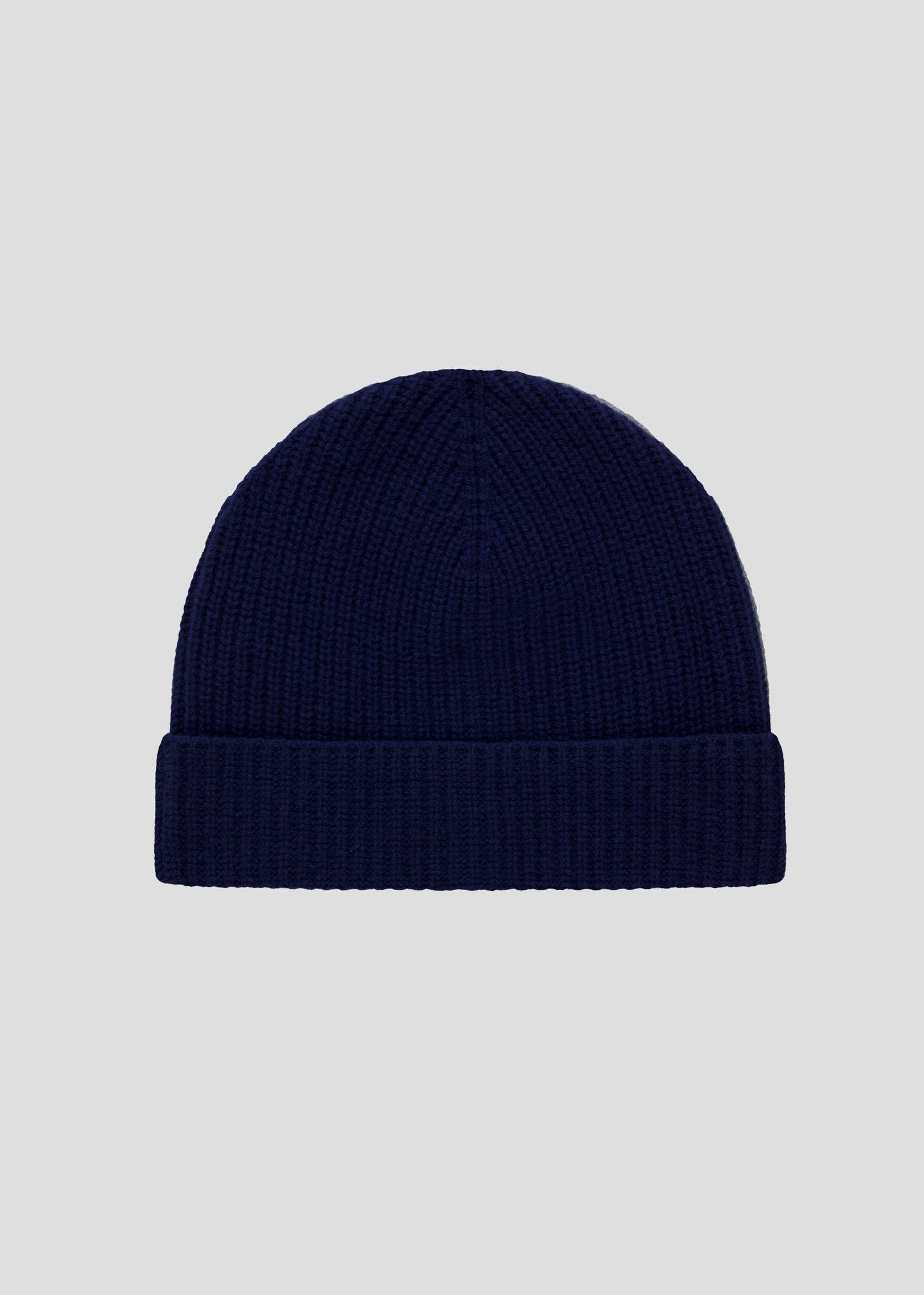 SEVEN GAUGE BEANIE IN LANA DI AGNELLO BLUETTE