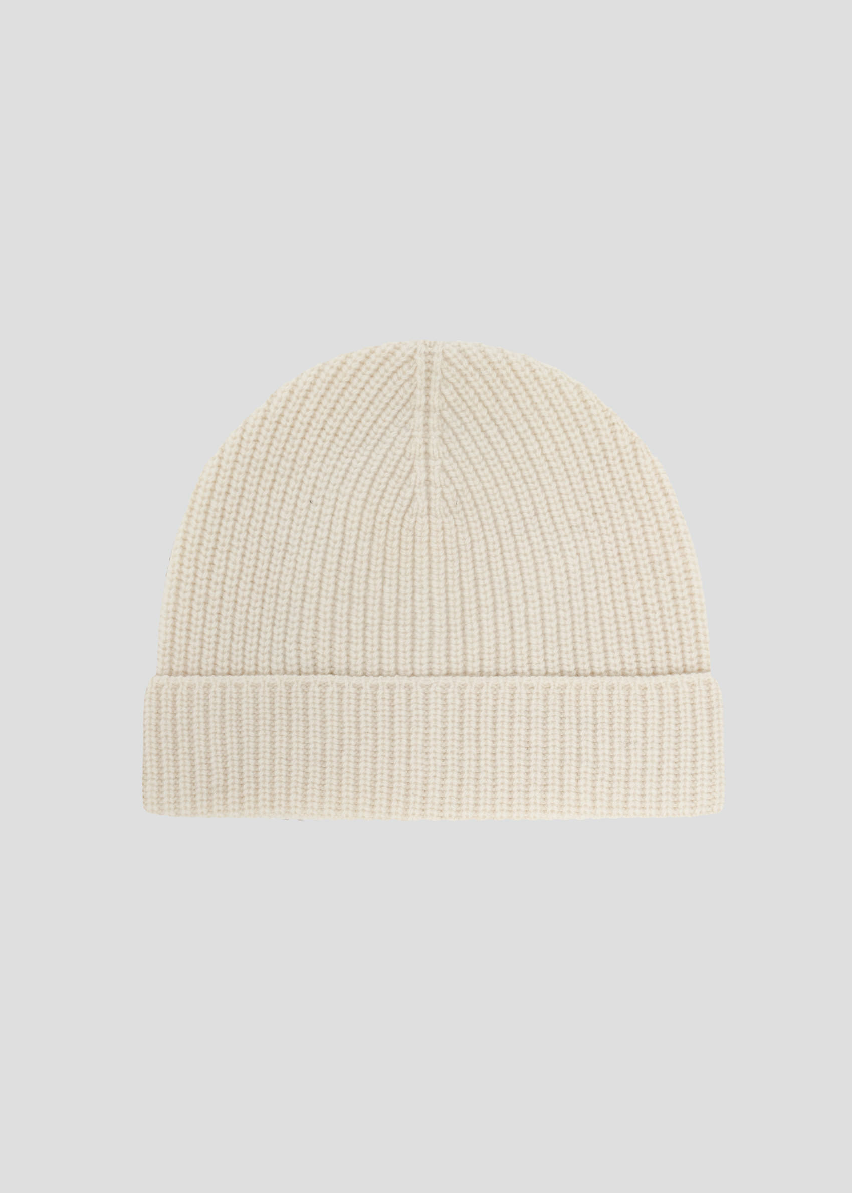 SEVEN GAUGE LAMBSWOOL BEANIE CREAM