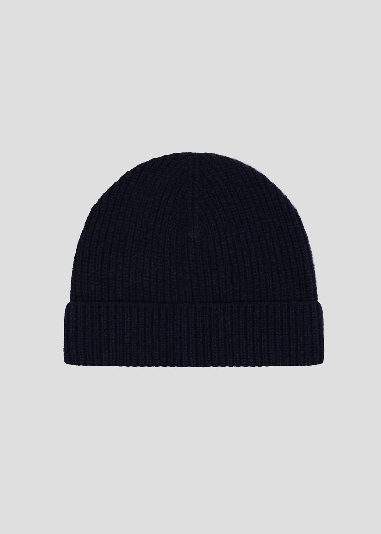 SEVEN GAUGE: BEANIE IN LANA DI AGNELLO BLU