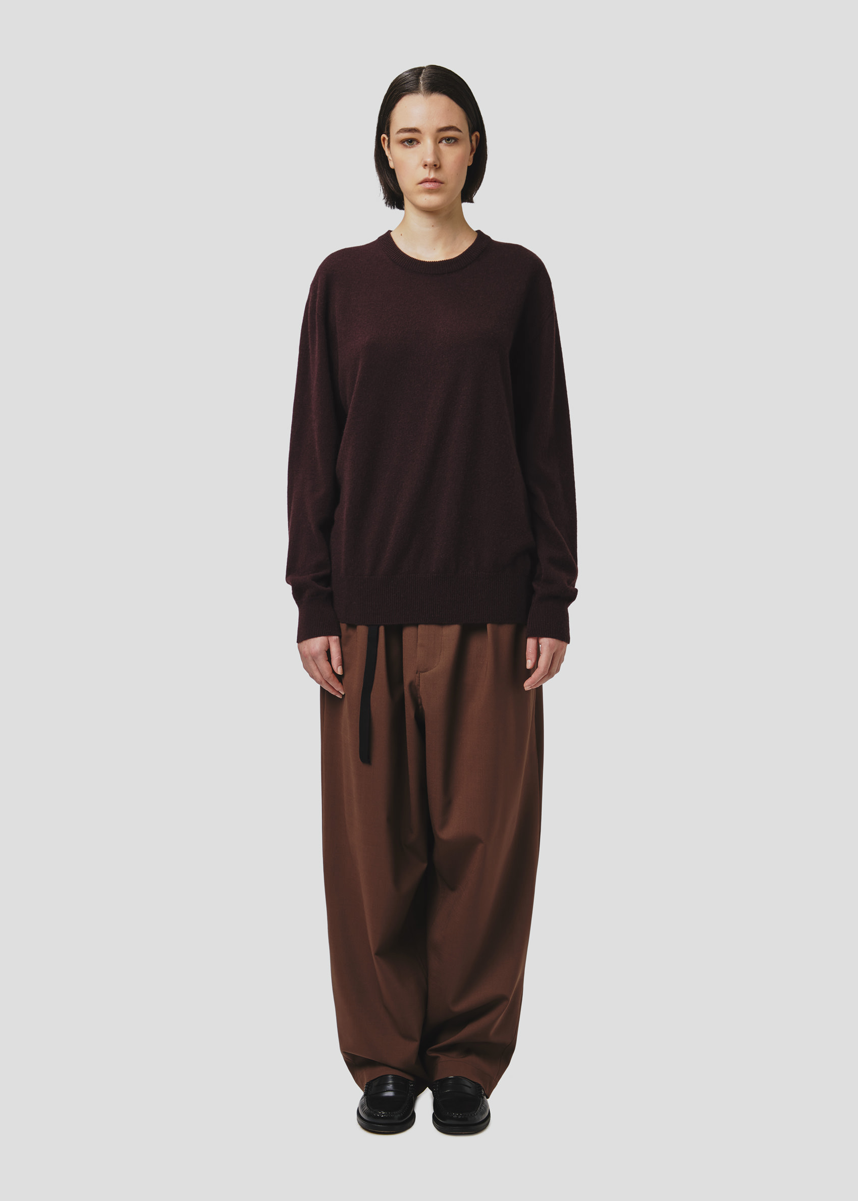 SEVEN GAUGE: CASHMERE CREWNECK BROWN