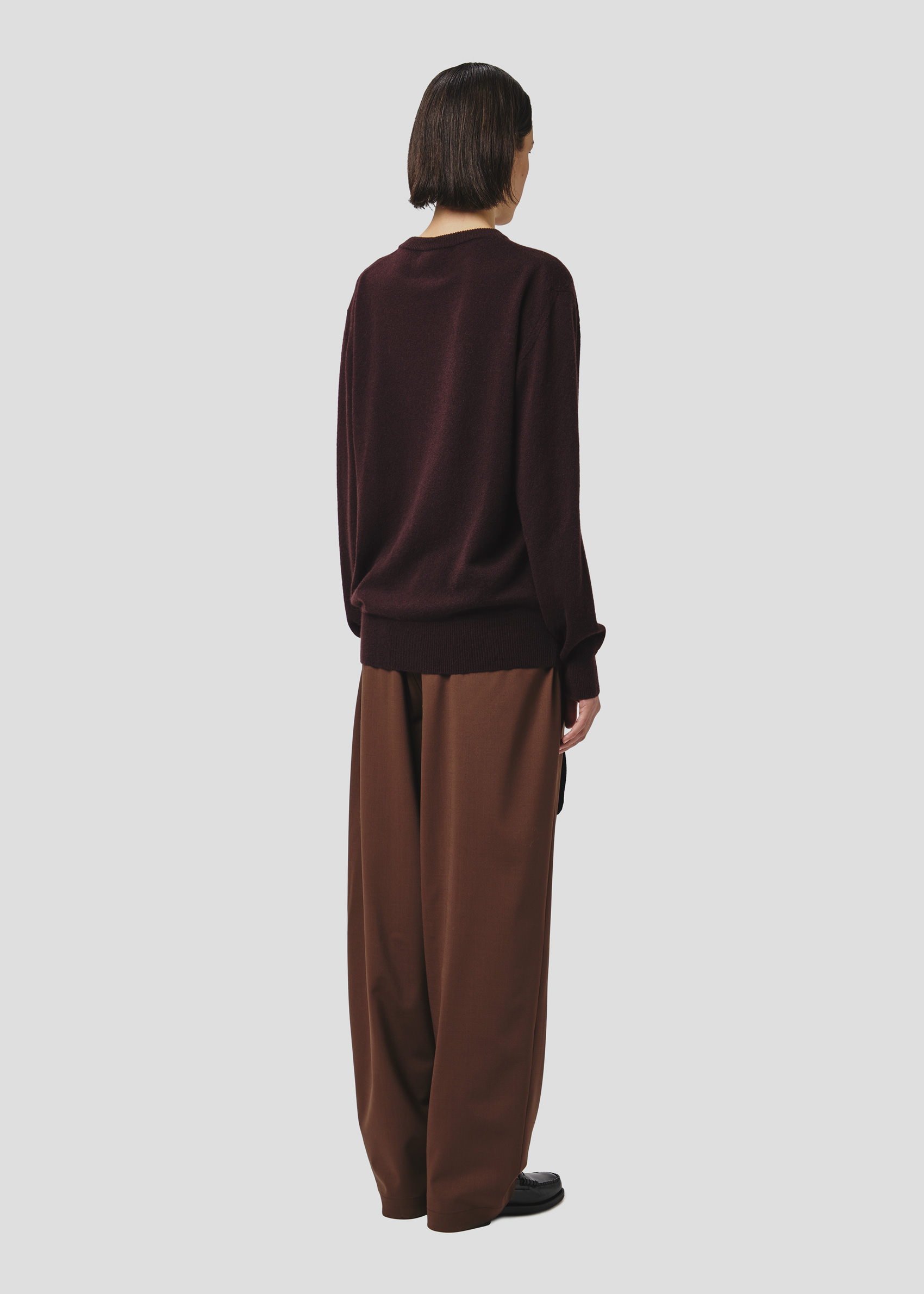 SEVEN GAUGE: CASHMERE CREWNECK BROWN