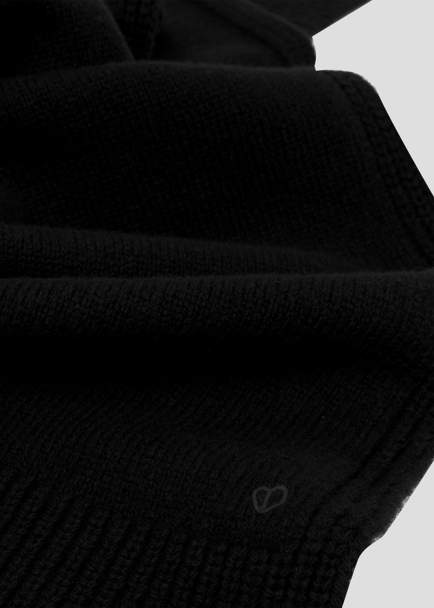 SEVEN GAUGE: LAMBSWOOL SCARF BLACK