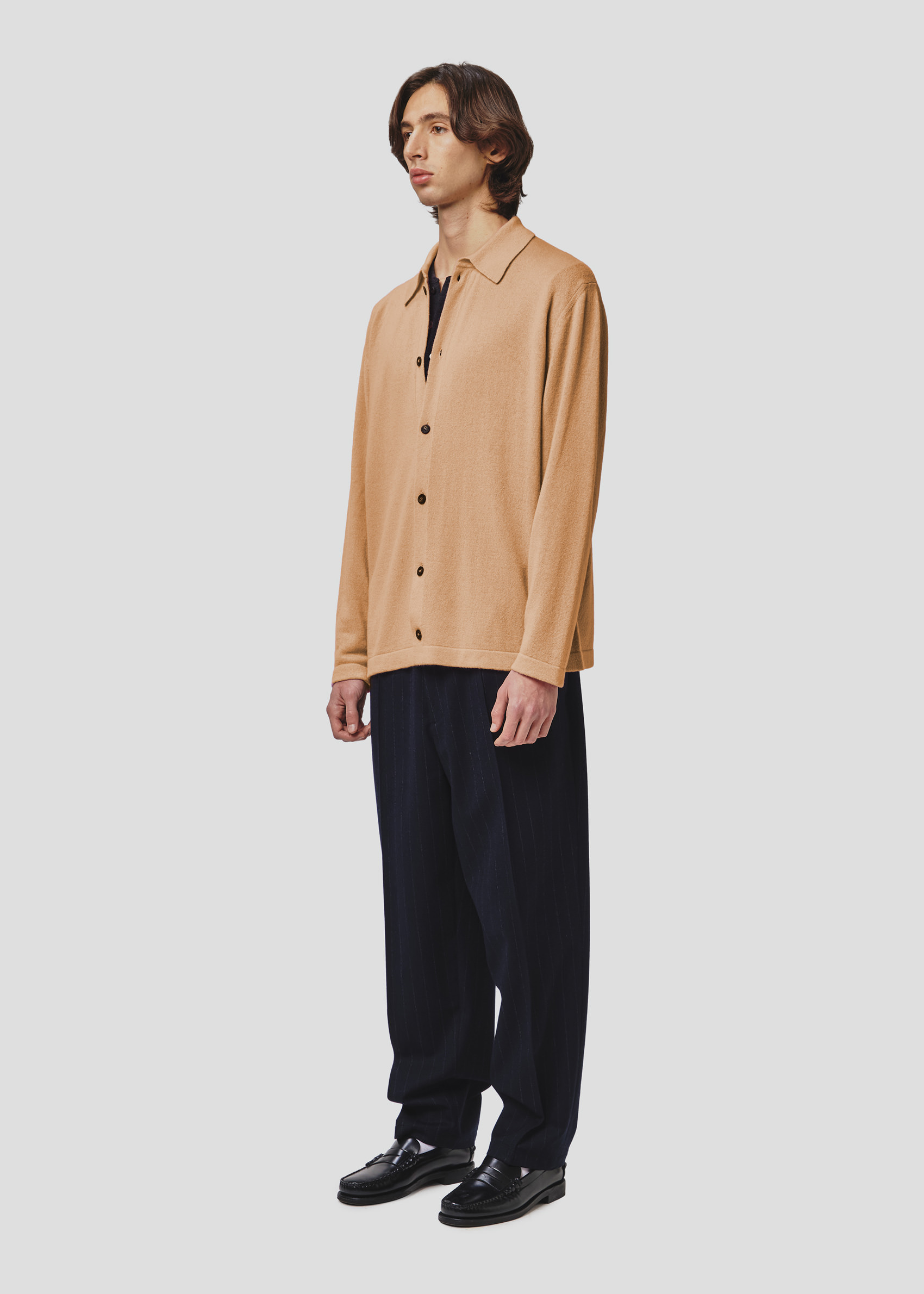 SEVEN GAUGE: CASHMERE OVERSHIRT CAMEL