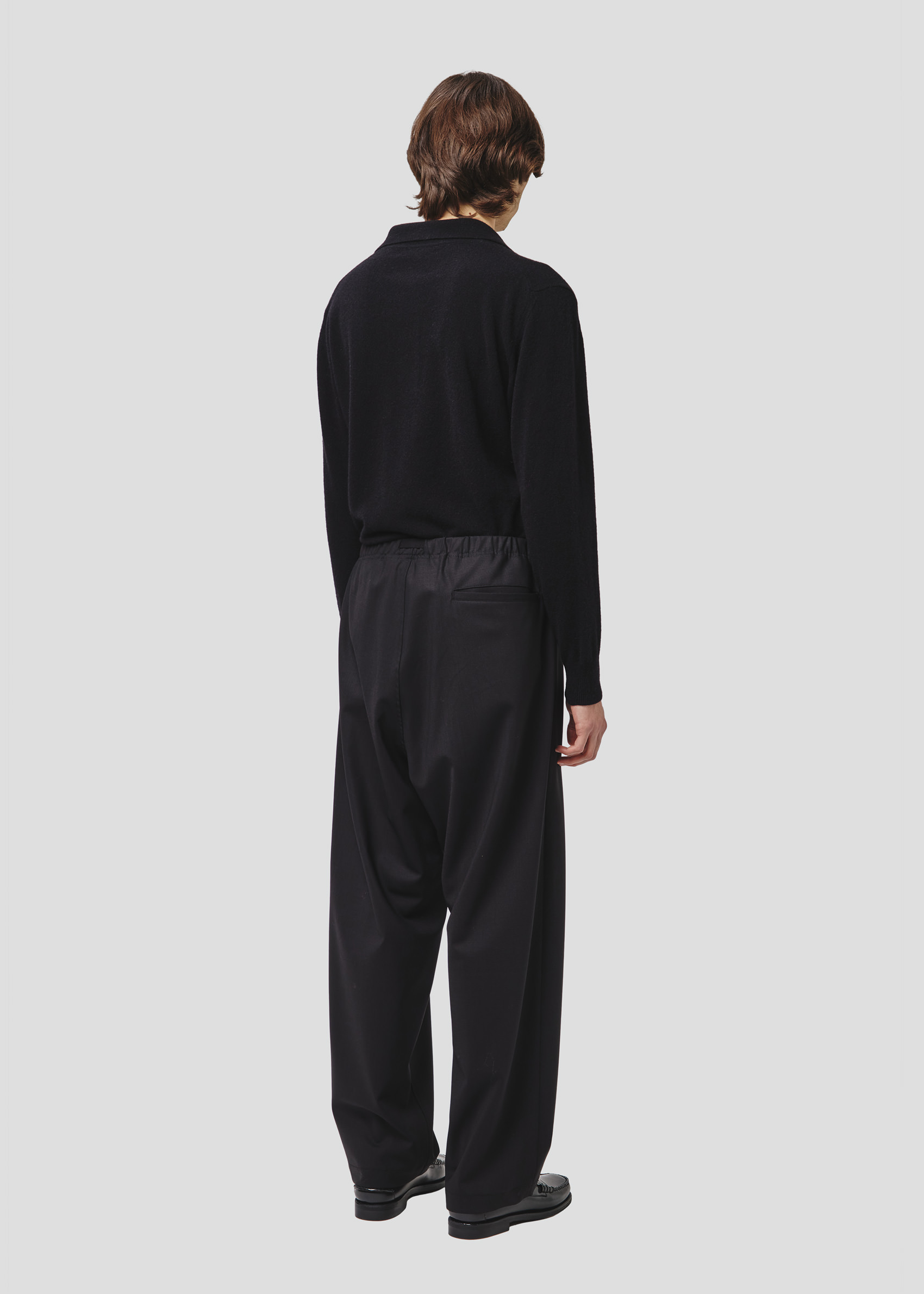 SEVEN GAUGE: TROUSERS TROPICAL WOOL BLACK